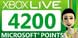 XBox 4200 Pts cl&eacute; cd au meilleurs prix