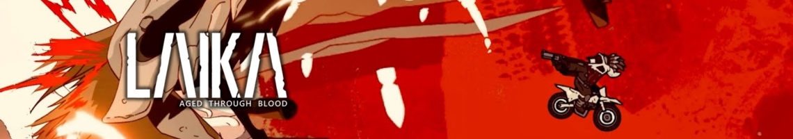 Un jeu de combat à moto en 2D: Laika Aged Through Blood