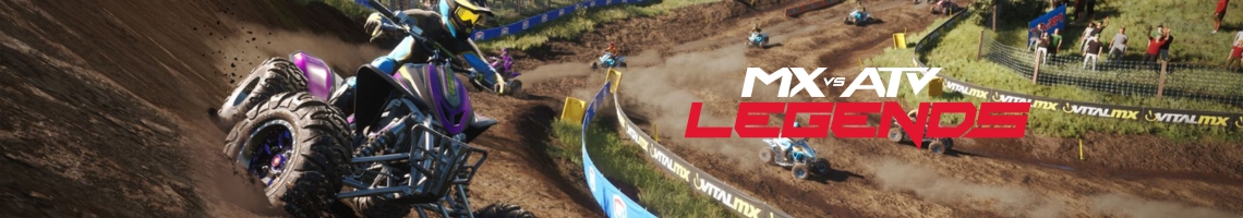 Un jeu de courses de motocross en écran partagé MX vs ATV Legends