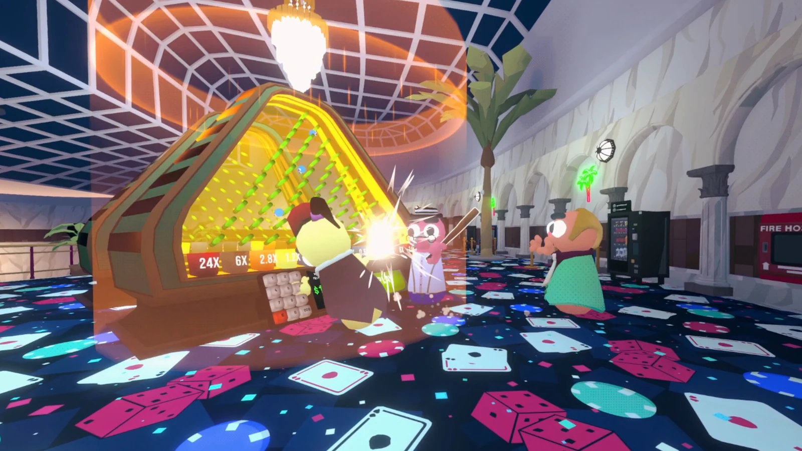 Gamble With Your Friends Plinko multiplier mini-game screenshot from Steam