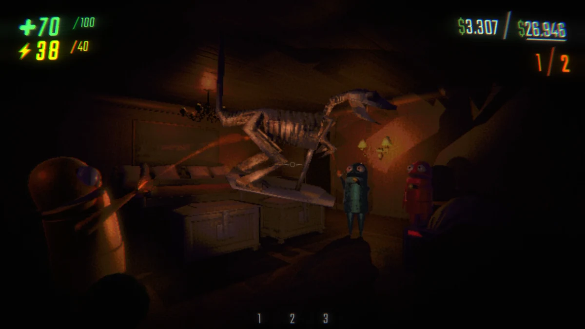 joueurs R.E.P.O. transportant du loot dans un run coop horror
