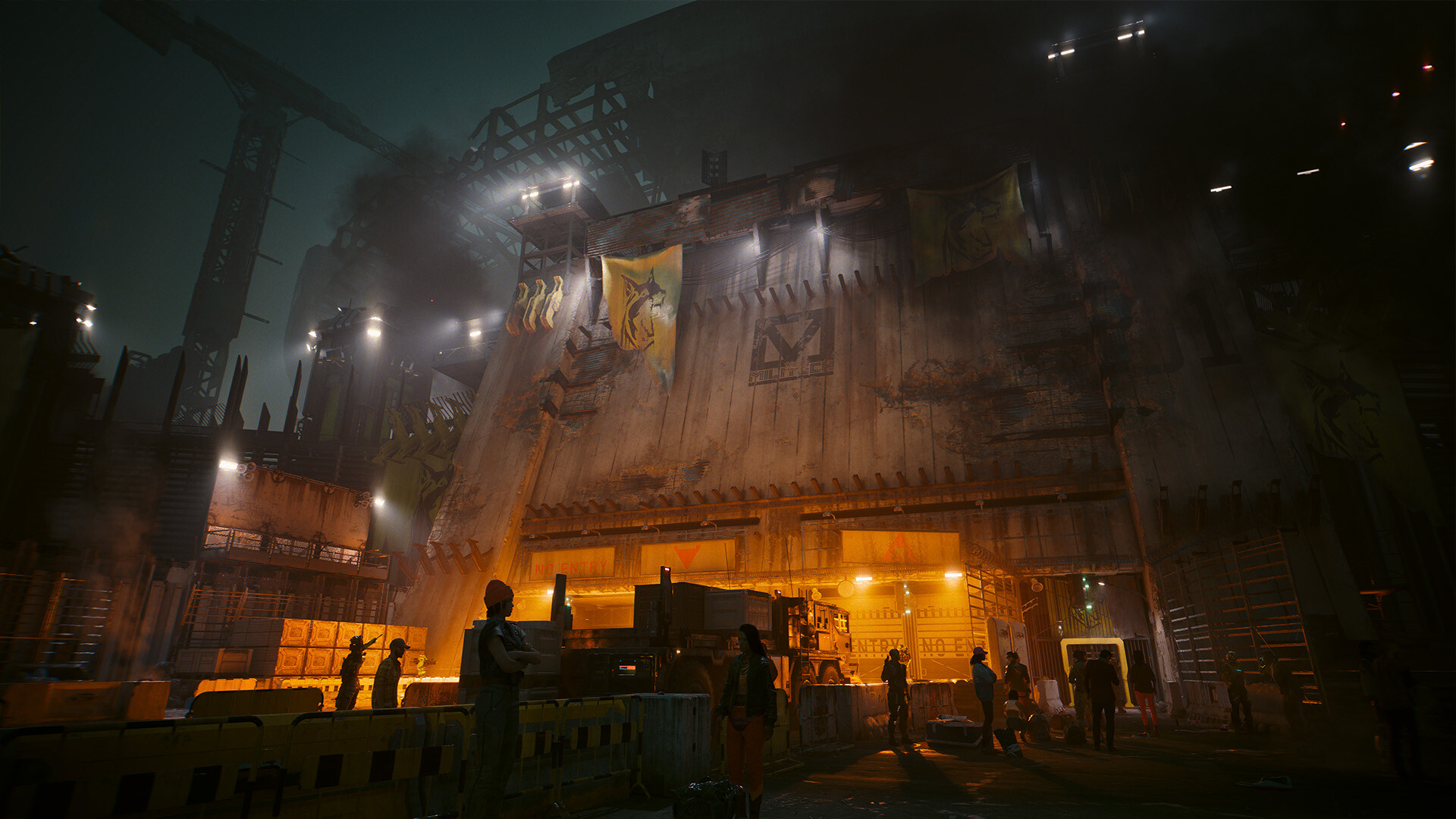 Capture d'écran Cyberpunk 2077 Phantom Liberty Dogtown des ressources Steam officielles
