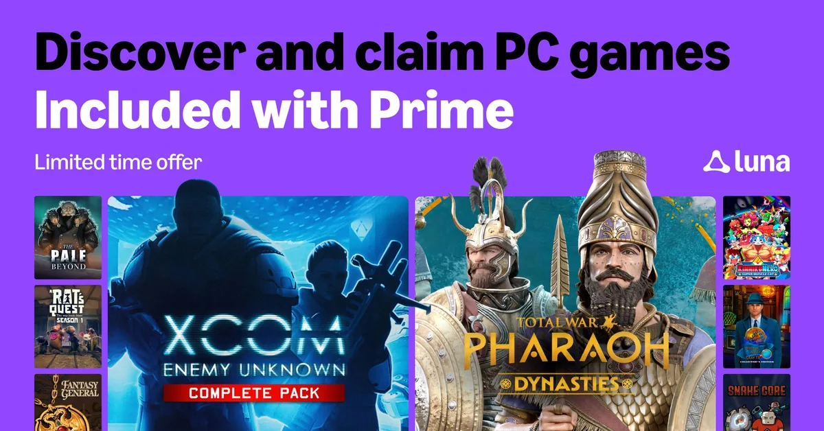 Jeux PC gratuits Amazon Prime pour avril 2026