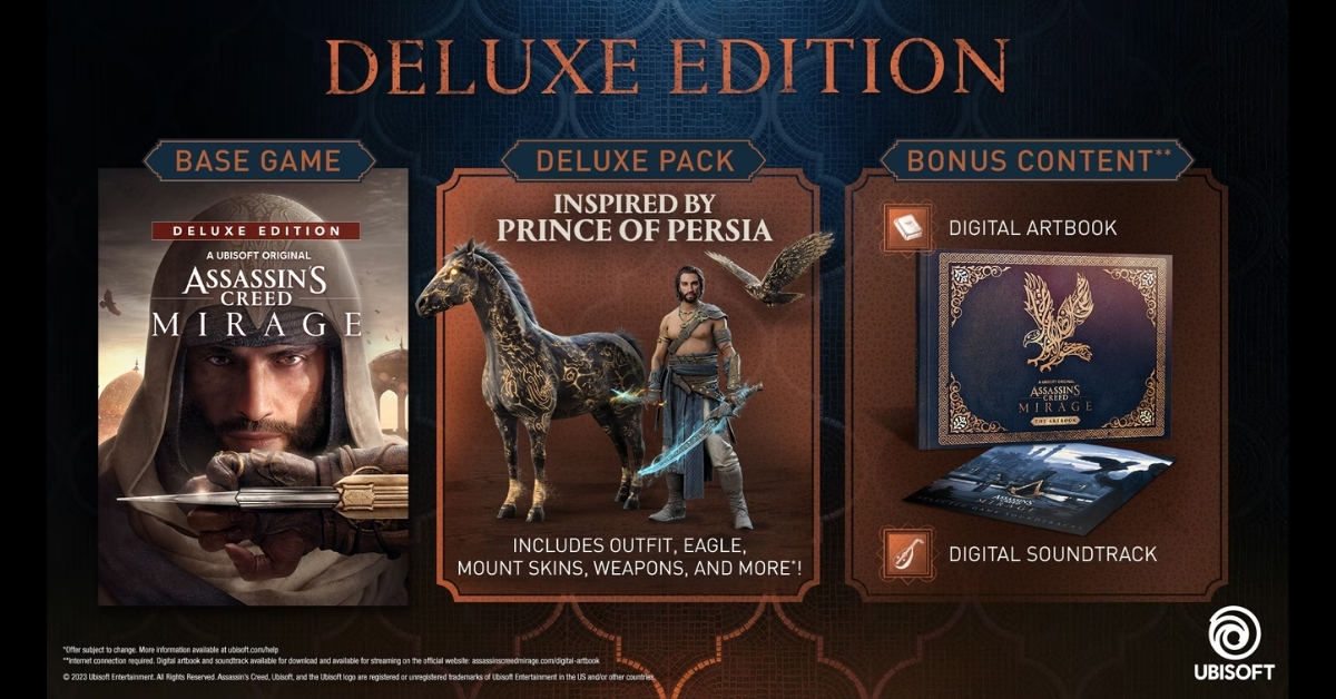 Assassins Creed Mirage Deluxe Edition Xbox X|S Meilleur Prix en Offre Limitée