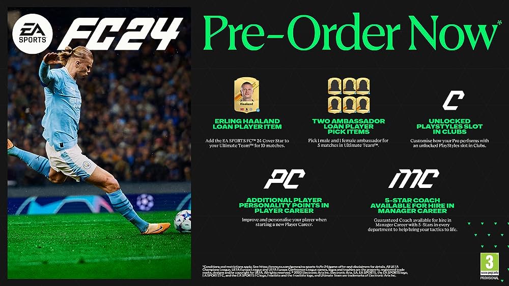 Bonus de prÃ©commande pour EA Sports FC 24