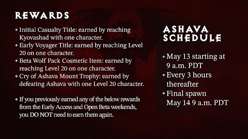 Heure de dÃ©but du week-end Diablo 4 Server Slam