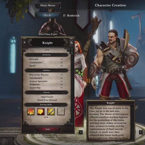 Divinity Original Sin Création de Personnage