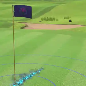 EVERYBODY'S GOLF HOT SHOTS - Drapeau et Trou