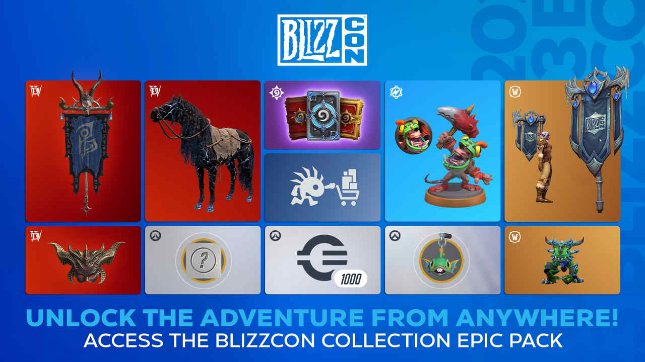 Contenu du Pack Épique de BlizzCon pour les titres populaires de Blizzard Contenu du Pack Épique de BlizzCon pour les titres populaires de Blizzard