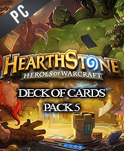 Hearthstone Deck Of Cards pack 5 Pc