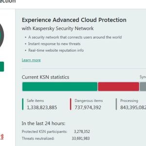 Kaspersky Total Security 2022 - Nuages de protection