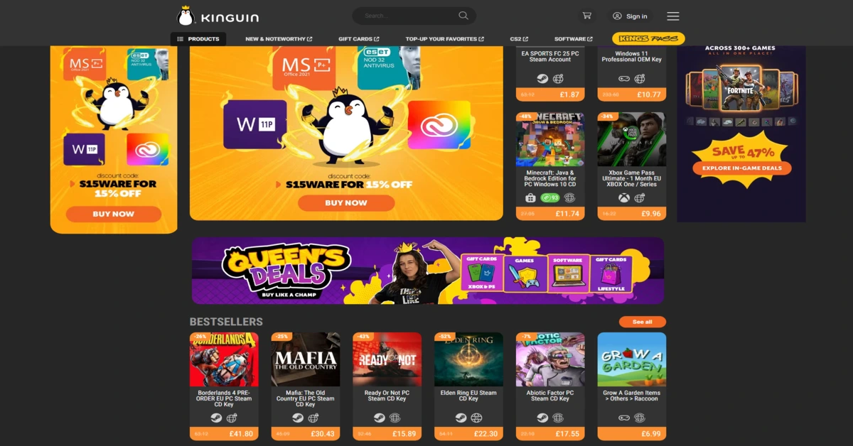 Top sites comme CDKeys.com