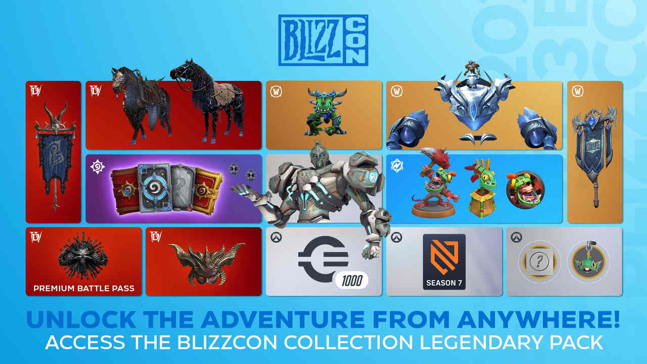 Contenu du Pack Légendaire de BlizzCon pour les titres populaires de Blizzard Contenu du Pack Légendaire de BlizzCon pour les titres populaires de Blizzard