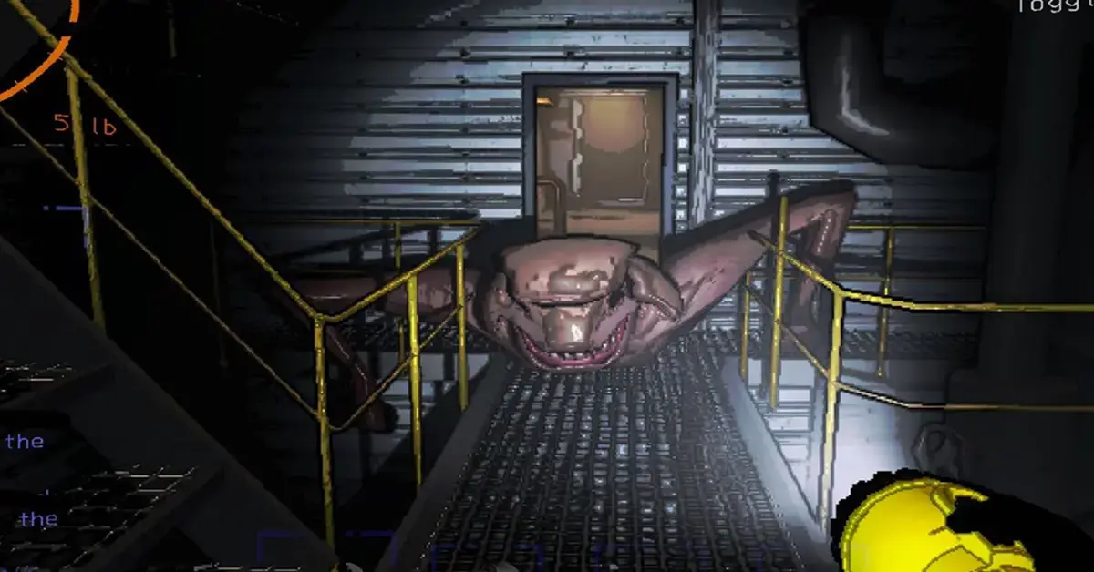 Un personnage de joueur face à un monstre 