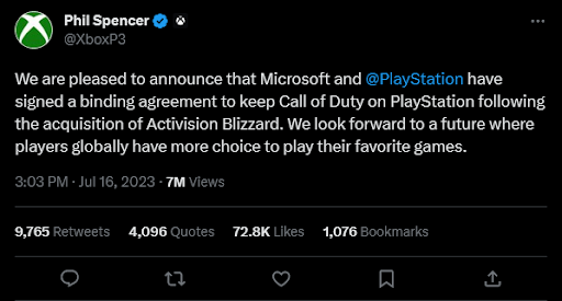 Est-ce que Call of Duty restera sur PlayStation ?