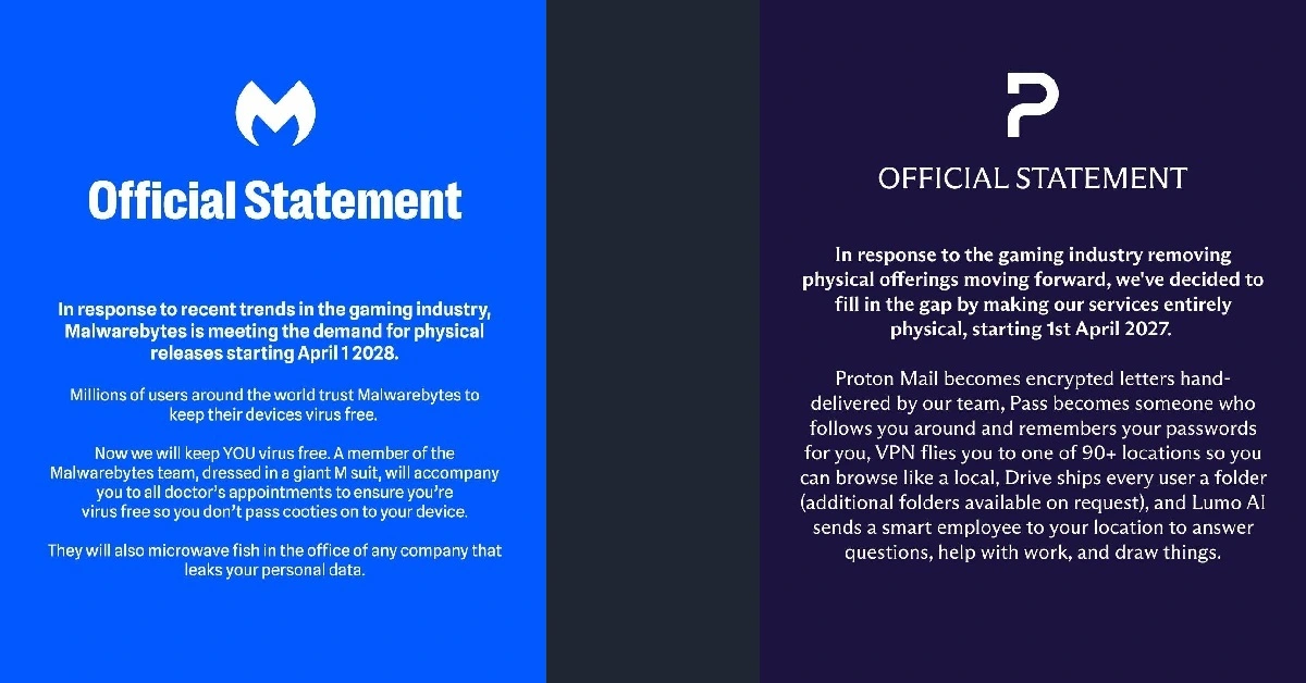 Les compagnies de fast food ne sont pas les seules à se moquer de Playstation. Protonmail et Malwarebytes aussi, entre autres.