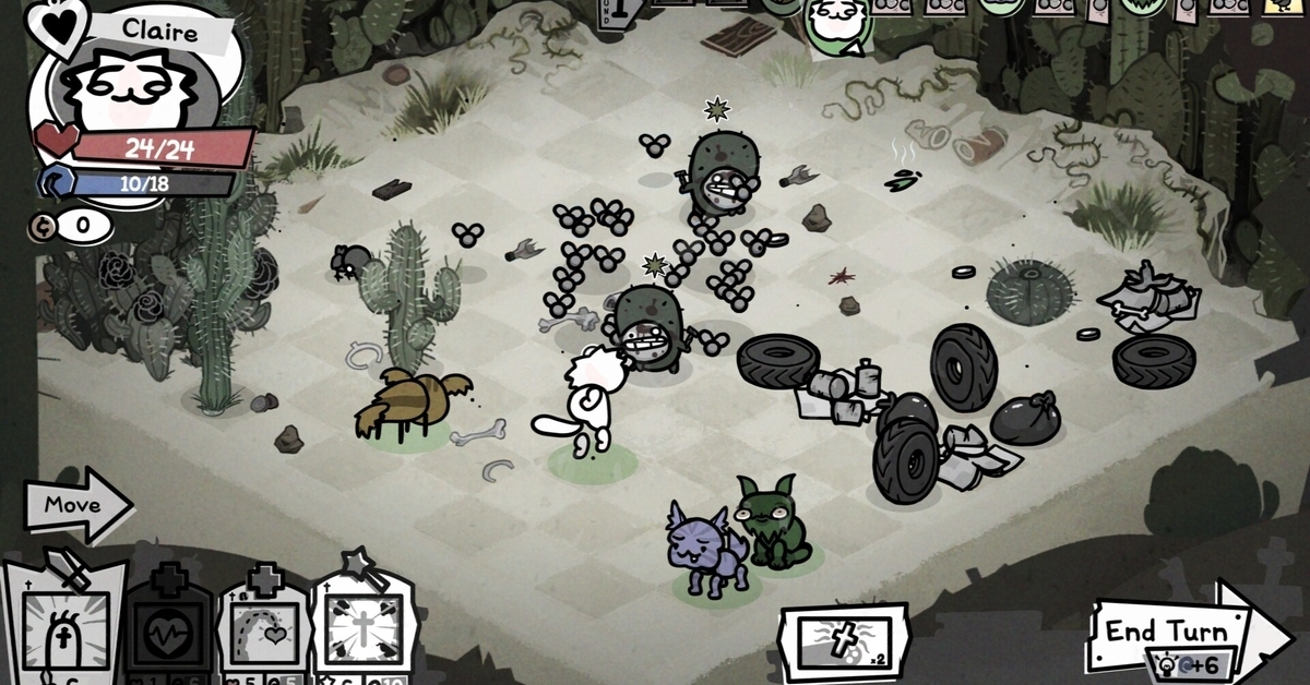 Mewgenics combat au tour par tour