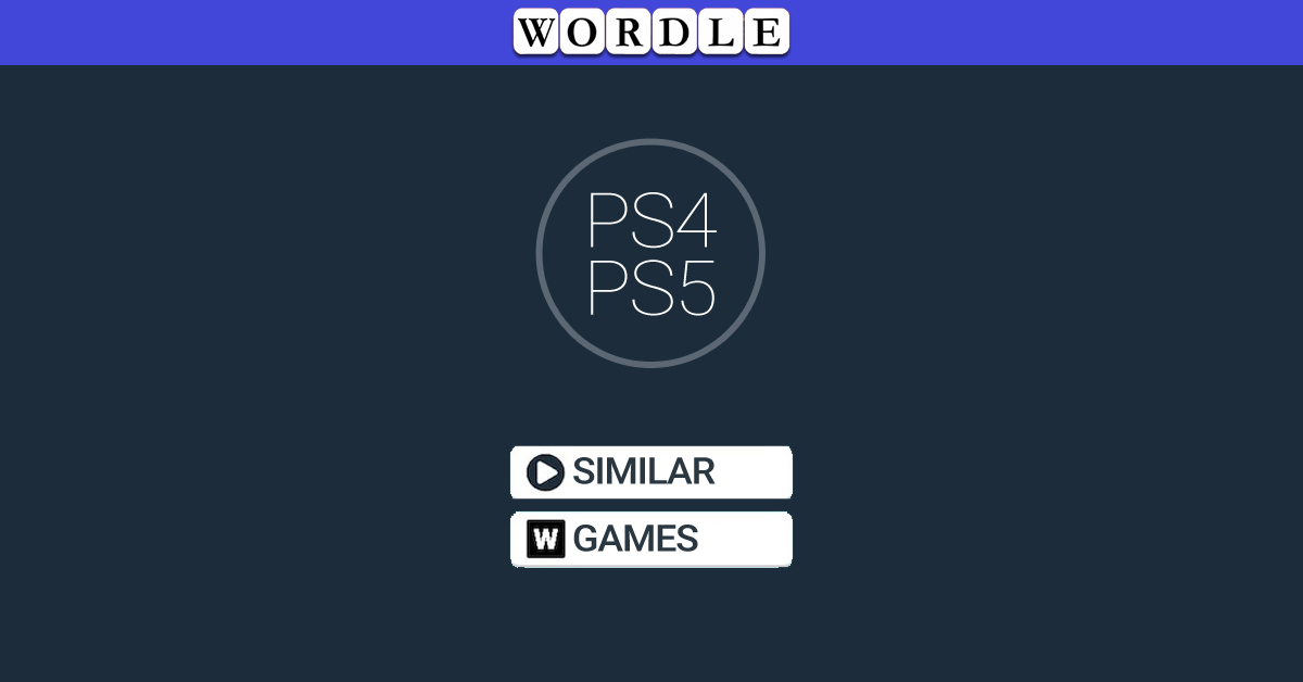 Jeux Comme Wordle PS4/PS5