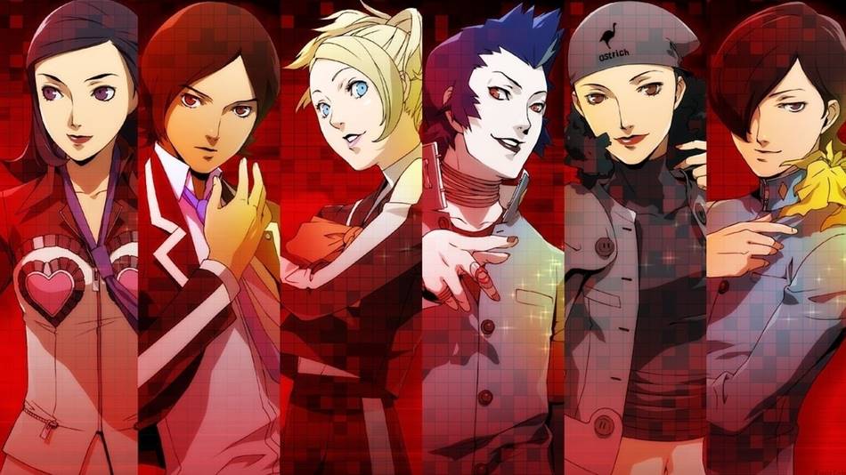 Casting principal de Persona 2 Innocent Sin : Maya, Tatsuya, Lisa, Eikichi, Yukino, Jun