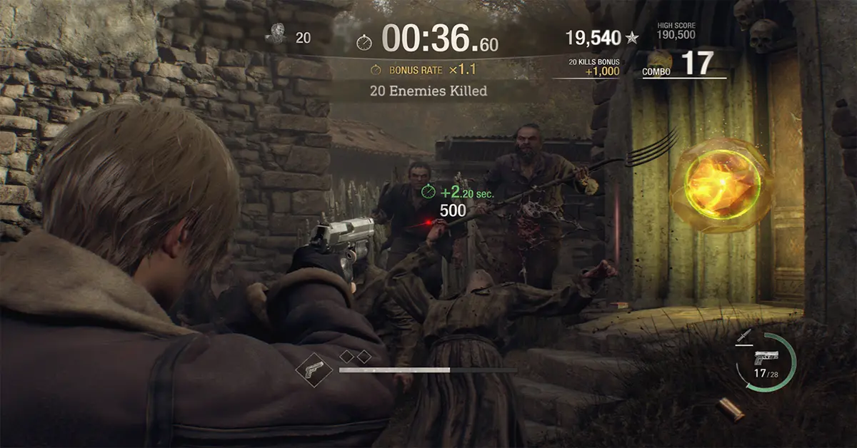 Gameplay du mode Mercenaires de Resident Evil 4 Remake.