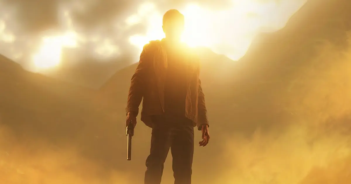 Ethan Winters dans le gameplay de survival horror de Resident Evil Village.