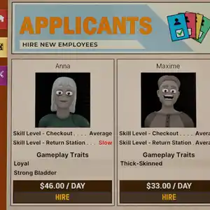 Retro Rewind - Video Store Simulator - Candidats