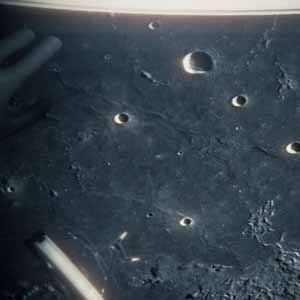 Surface de la Lune From Outer Space