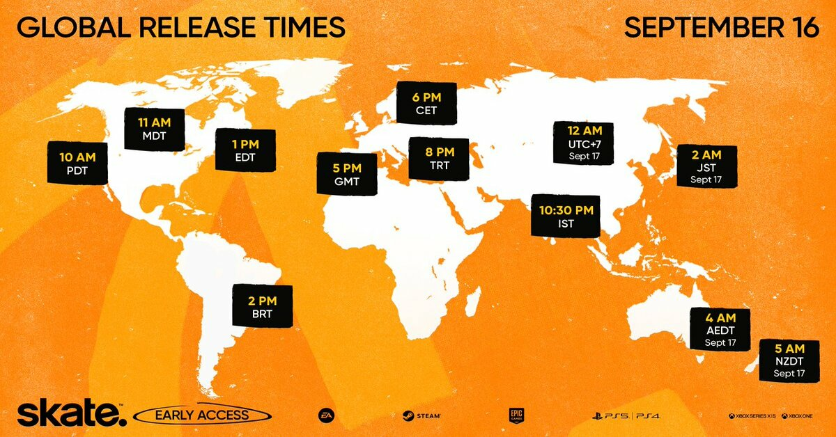 skate. release times