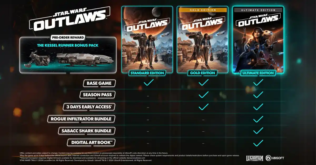 Économisez gros sur Star Wars Outlaws – Toutes éditions au meilleur prix