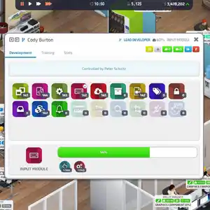 Startup Company - Onglet Développement