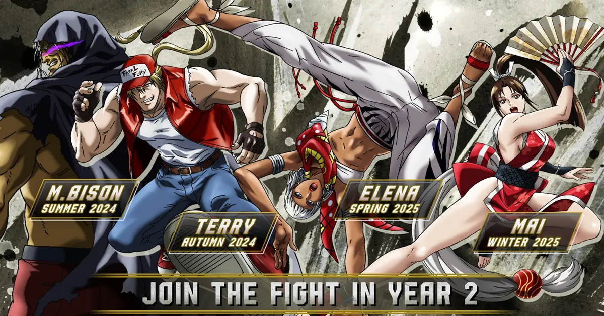 Street Fighter 6 Year 2 Character Pass avec Terry, Mai, M. Bison et Elena