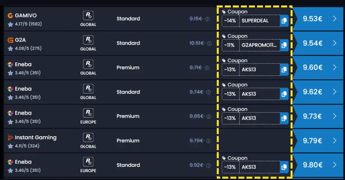 Vérifiez les coupons de réduction sur Goclecd