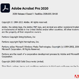 Adobe Acrobat Pro 2020 - Droits d'auteur