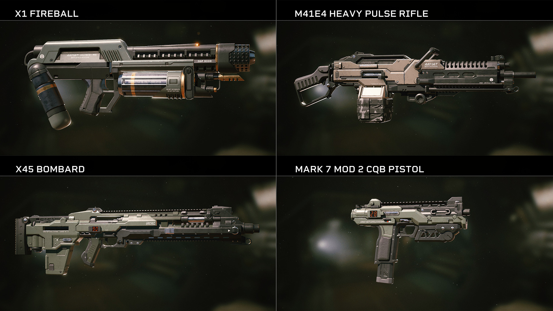 armes aliens fireteam elite