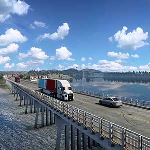 American Truck Simulator – Montana - Passer par le pont