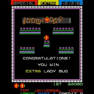 Arcade Archives 2 Lady Bug - Ramasse des lettres