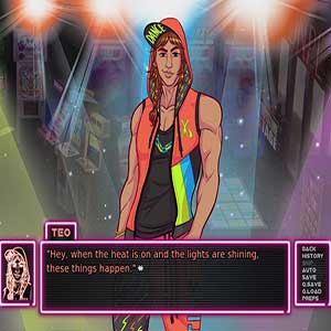 le chauffage est allumé et les lumières brillent