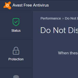 Avast Internet Security Global License - Mode Ne pas déranger