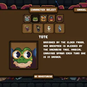 Backpack Dungeon - Sélection du personnage