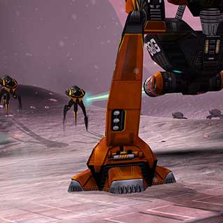 Battlezone marcheurs imposants