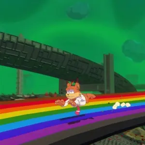 Bubsy 4D - Rainbow Road
