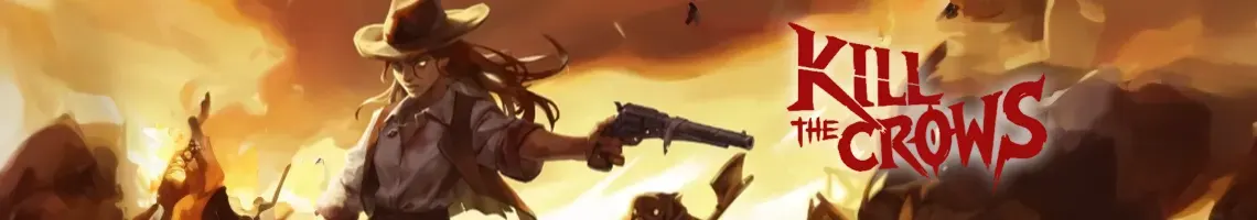 UN WESTERN FRÉNÉTIQUE EN VUE AÉRIENNE AVEC DES ÉCLAIRS : KILL THE CROWS