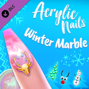 Acrylic Nails! Winter Marble Switch