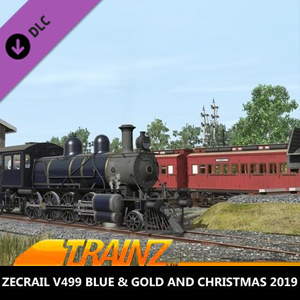Trainz Plus ZecRail V499 Blue & Gold and Christmas 2019 Pc