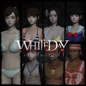 White Day Beachwear Costume Set Pc