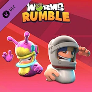 Worms Rumble Spaceworm and Alien Double Pc