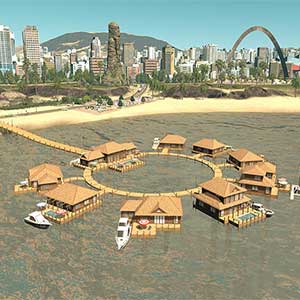 Cities Skylines Hotels & Retreats Maisons Flottantes