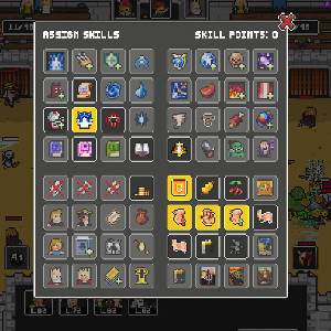 Clicker Arena Attribuer des Compétences