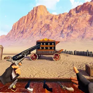 Cowboy Duel Red Wild West Massacre - Stand de tir