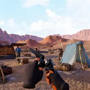 Cowboy Duel Red Wild West Massacre - Camp